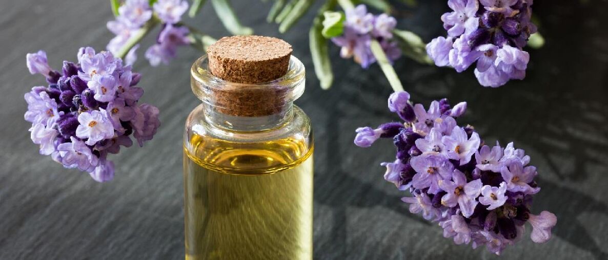 Lavender oil gives a beautiful tan