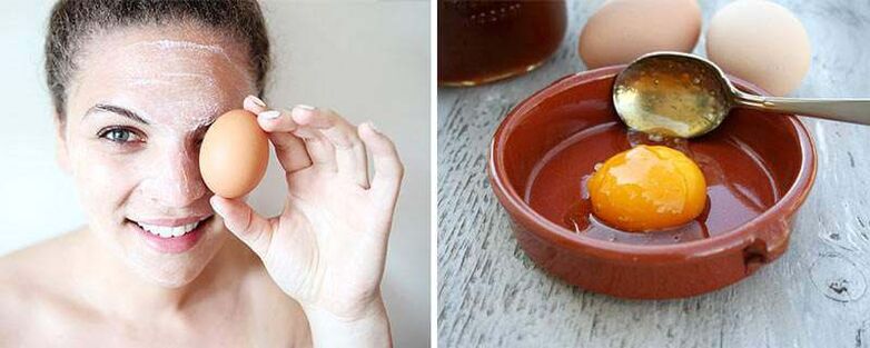 mask with eggs to rejuvenate the skin